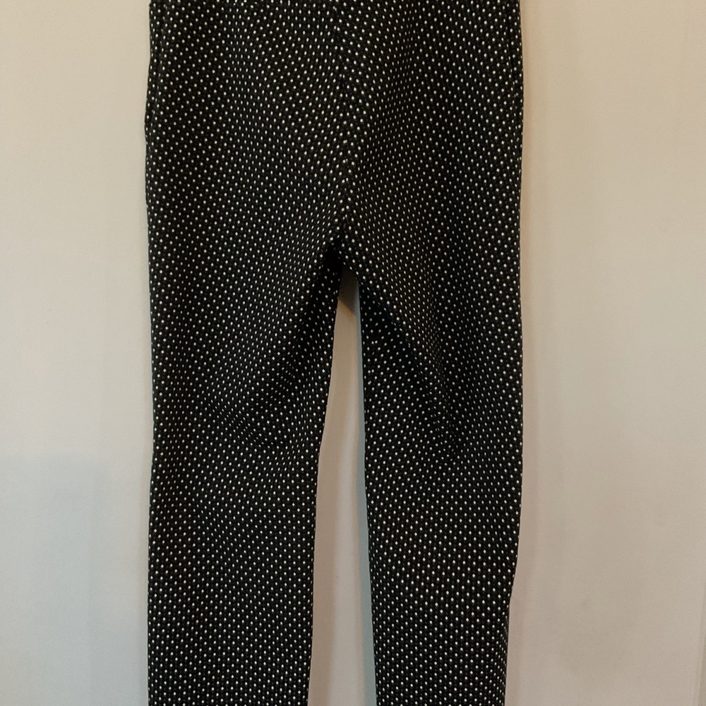 Akris Punto Black Micro Polka Dot Cropped Pants - Picture 13 of 13